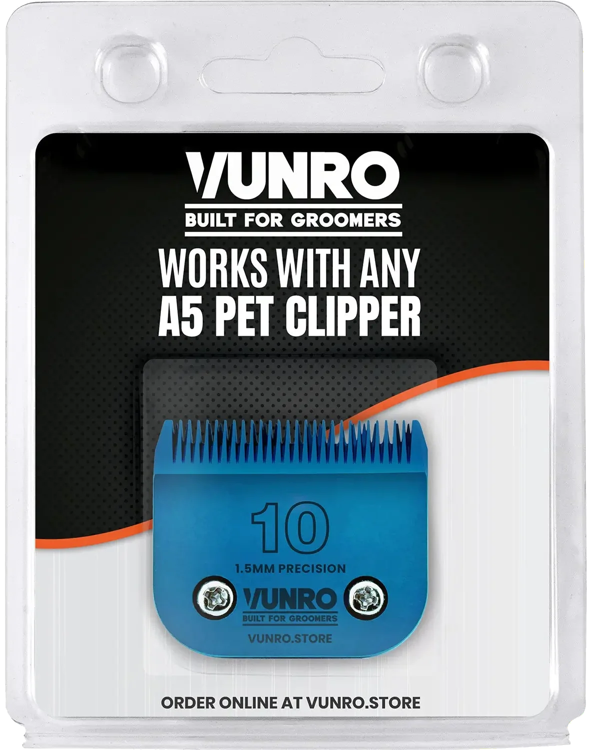 VUNRO #10 Blue Steel clipper blade in its packaging