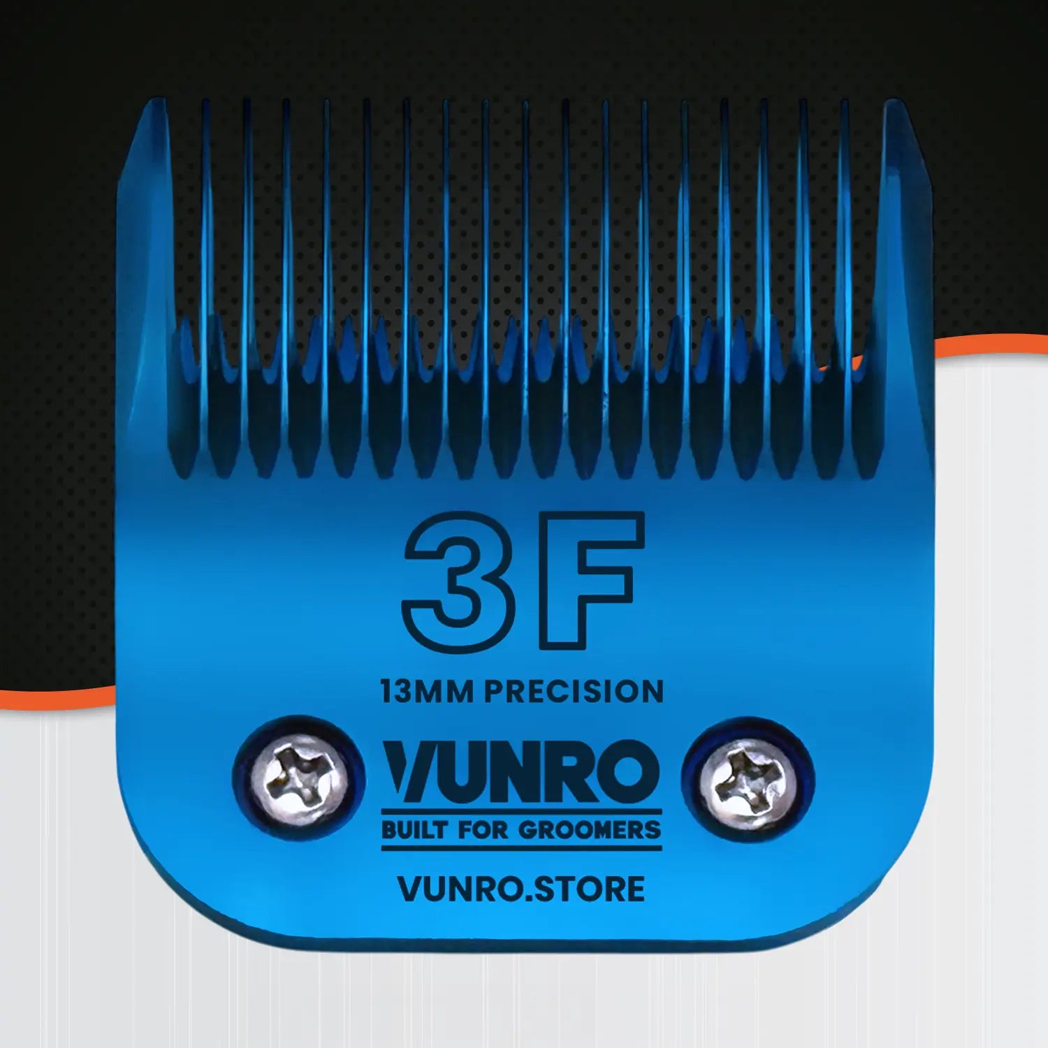 3F Blue Steel Dog Clipper Blade (13 mm) by VUNRO