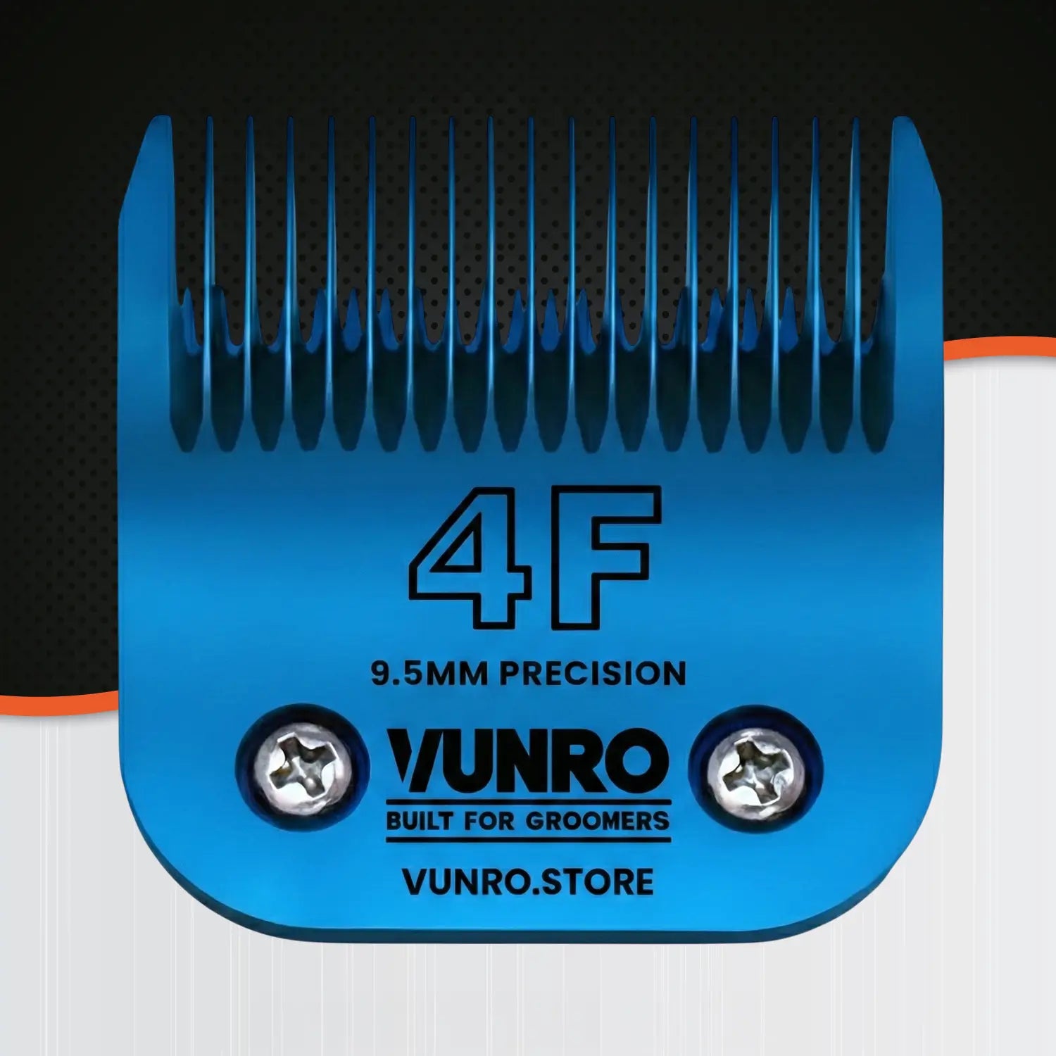 4F Blue Steel Dog Clipper Blade (9.5 mm) by VUNRO