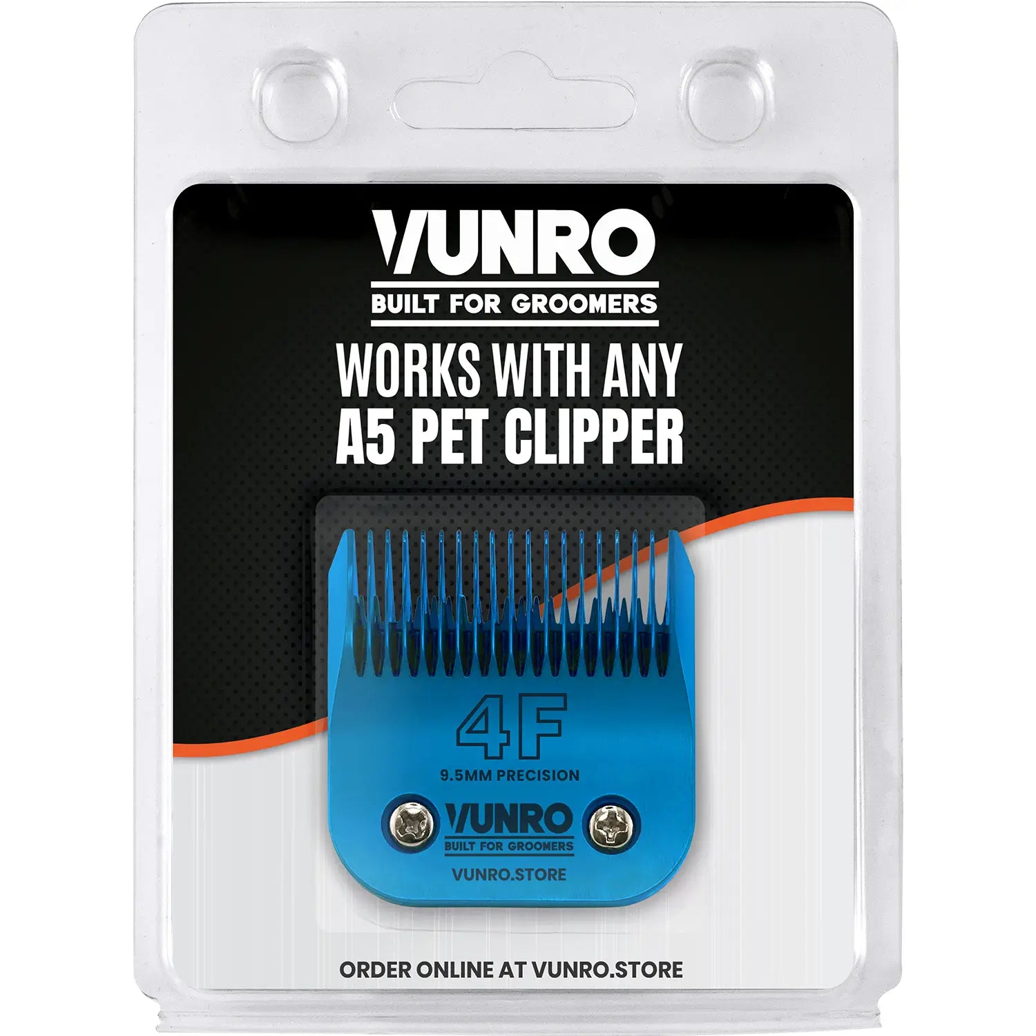 4F Blue Steel Dog Clipper Blade (9.5 mm) by VUNRO