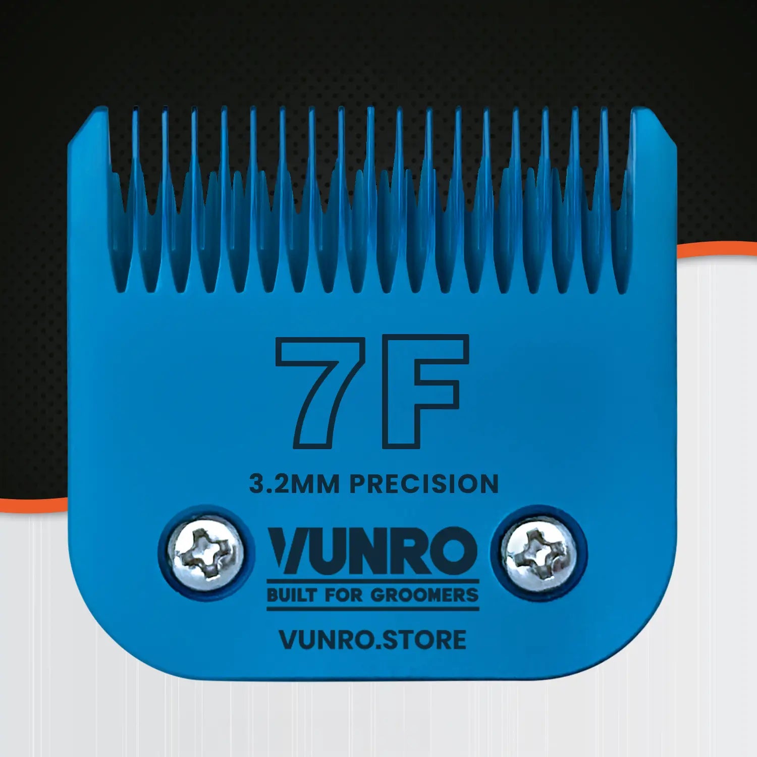 7F Blue Steel Dog Clipper Blade (3.2 mm) by VUNRO