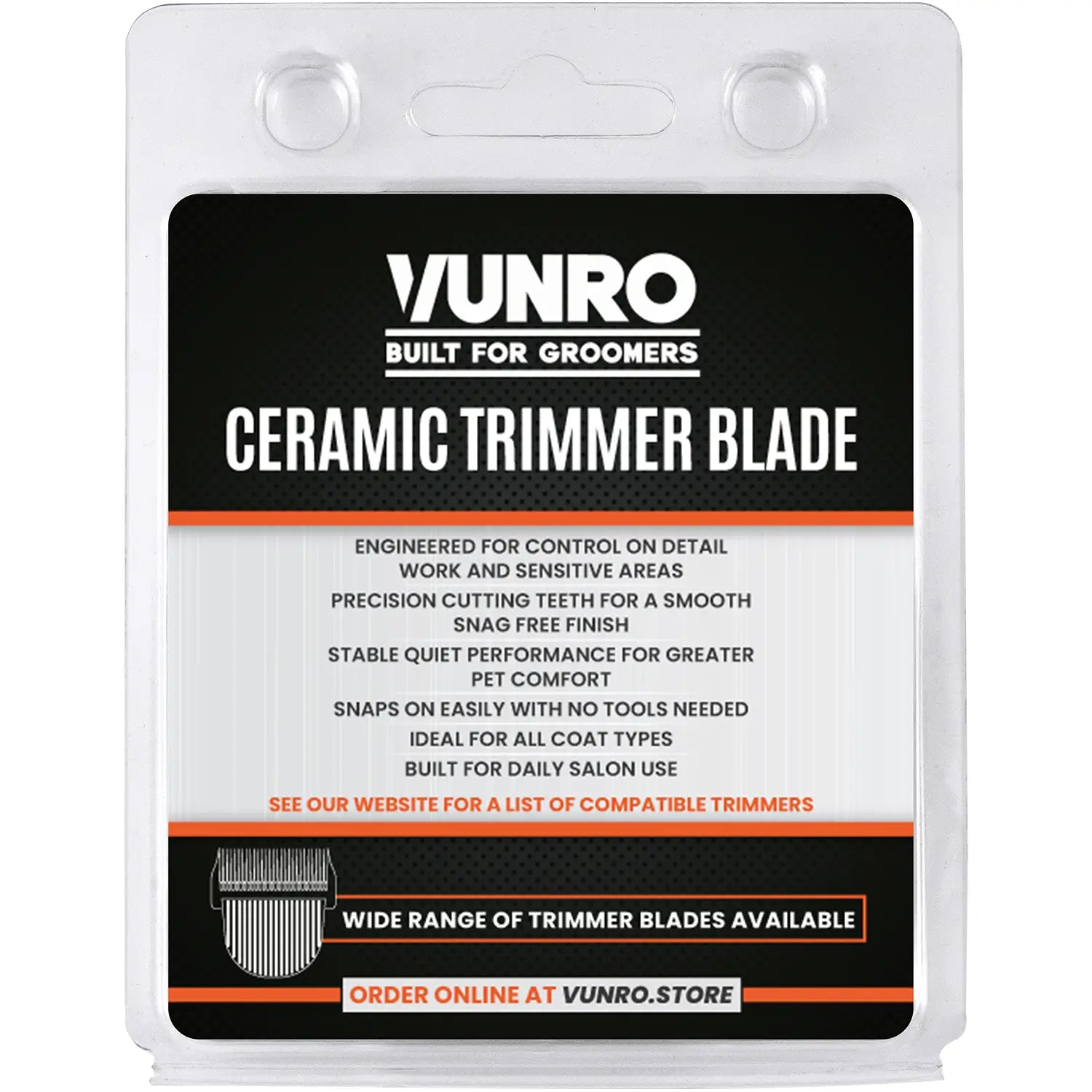VUNRO PRO 4 in 1 Dog Trimmer Blade (1 mm - 1.9 mm) by VUNRO