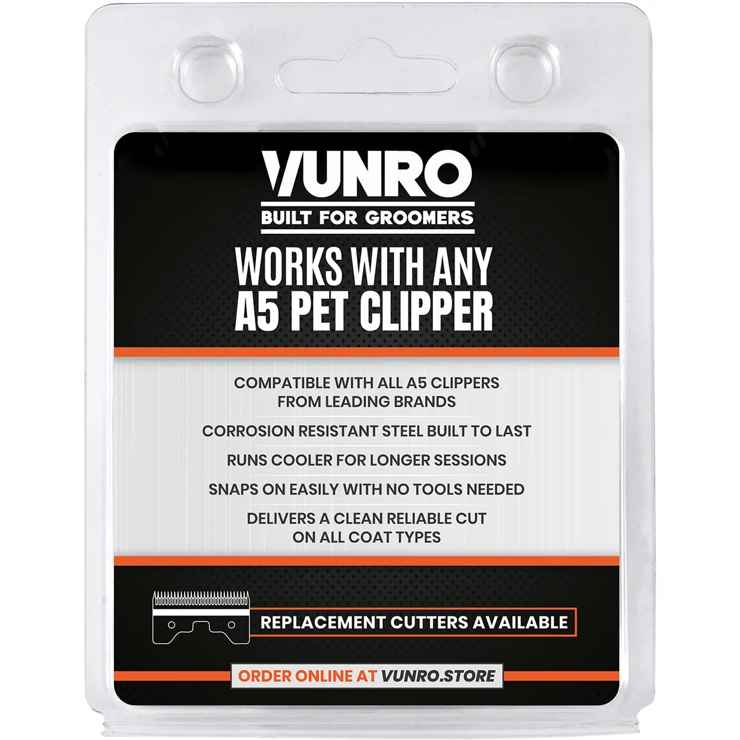 5/8N Dog Clipper Blade (0.8 mm) by VUNRO