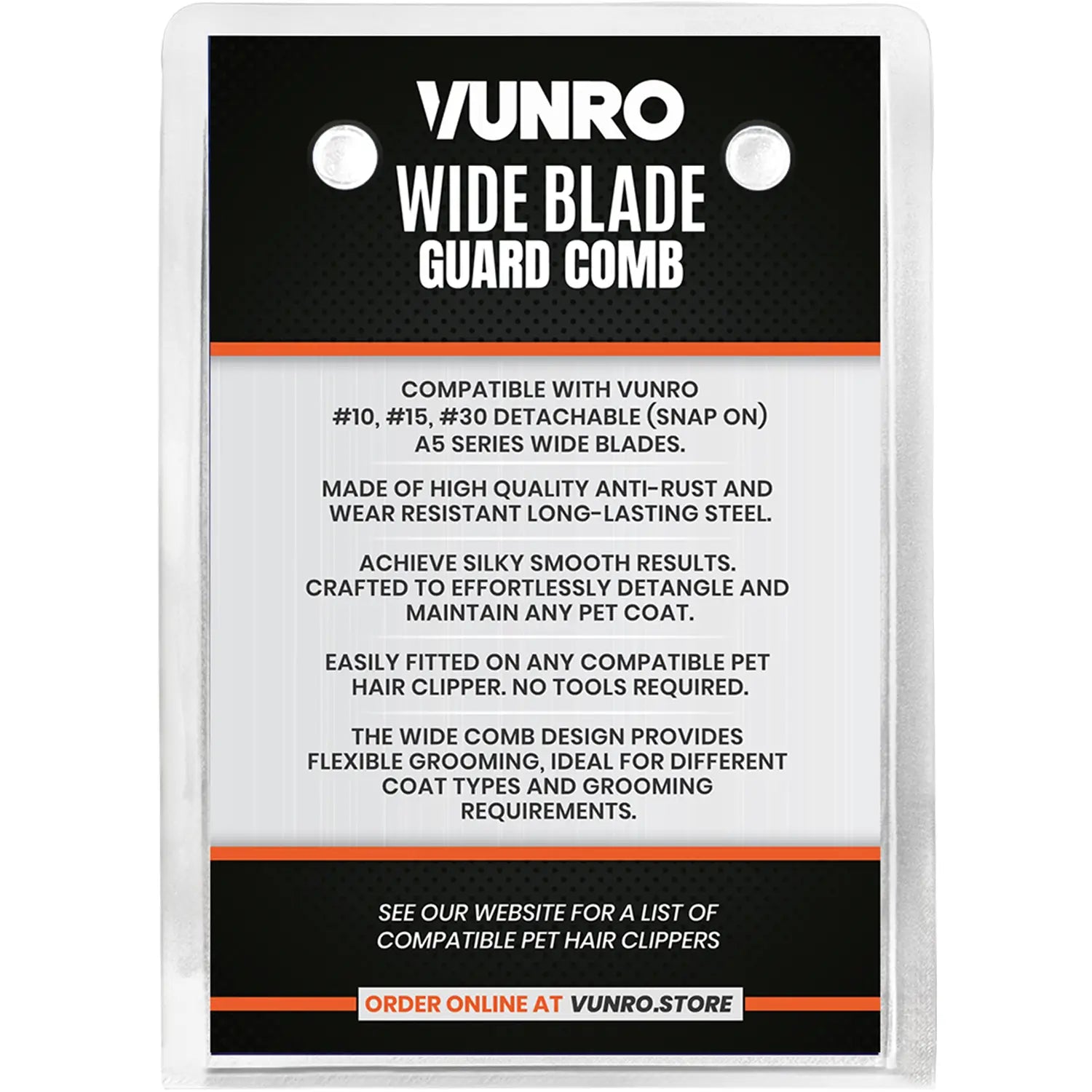 22mm ColorMax (7/8″) Wide Blade Comb Attachment by VUNRO