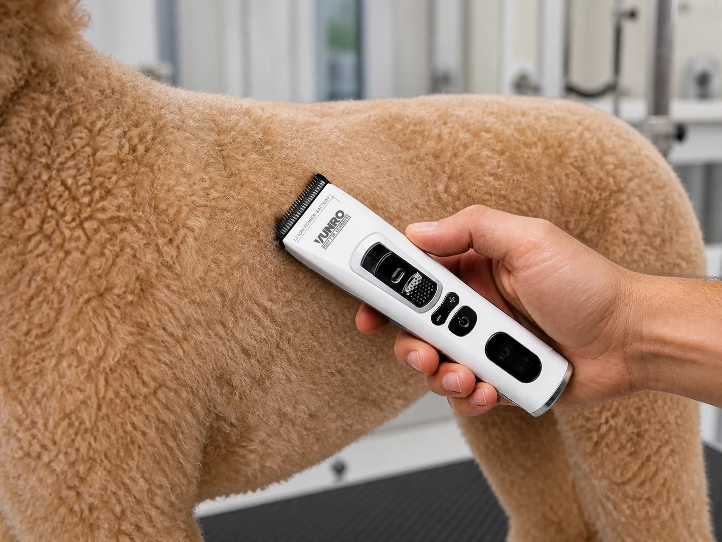 VUNRO PRO Trimmer being used for body grooming